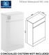 100% Fully Waterproof Bathrooom Vanity Unit 600 L Shape White Furniture Wc Unit