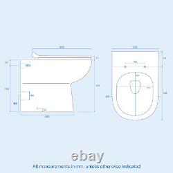 1000mm Slimline Floorstanding Vanity Basin and BTW Combo Unit White Flat Pack