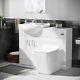 1050 Mm Btw Wc Toilet Pan & Basin Sink Vanity Unit Bathroom Furniture Laguna