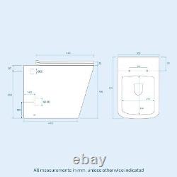 1050 mm BTW WC Toilet Pan & Basin Sink Vanity Unit Bathroom Furniture Laguna