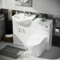 1050 mm Basin Sink Vanity Cabinet and BTW WC Toilet Set Bathroom Suite Laguna