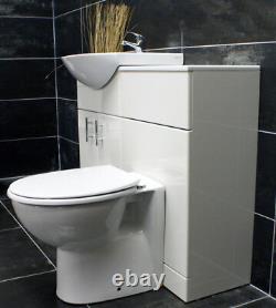 1050mm Bathroom Vanity Basin Sink Unit & Toilet Furniture Set with Tap Option