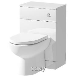 1050mm Toilet and Bathroom Vanity Unit Combined Basin Sink Furniture White NDT