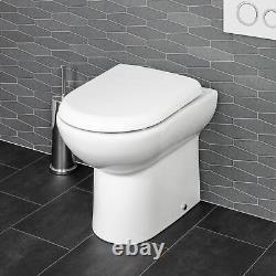 1100 mm Bathroom Vanity Unit Basin Toilet Combined Furniture Right Hand Charcoal