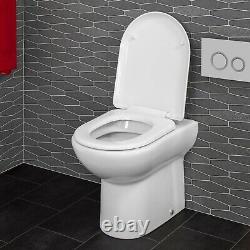 1100 mm Bathroom Vanity Unit Basin Toilet Combined Furniture Right Hand White