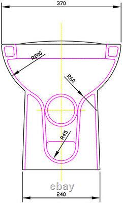 1100mm Bathroom Vanity Unit Basin & Toilet Combined Furniture Left Hand Grey