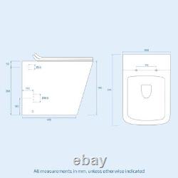 1100mm LH White Basin Vanity Flat Pack Bathroom, WC Unit & Rimless BTW Toilet