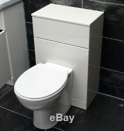 1250mm Bathroom Furniture Vanity Set 750mm Basin Sink Unit + WC Toilet Unit