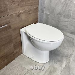 1250mm Bathroom Vanity Sink Unit & Toilet Set Suite Walnut Finish