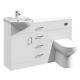 1250mm Bathroom Vanity Unit Cabinet Combination Set Wc Toilet Unit Pan Drawer