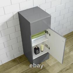 1500mm Gloss Grey Combined Vanity Unit basin square toilet Cabinet Zen