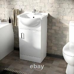 1700 Bath, Toilet Cistern Flat Pack Vanity Unit 3 Piece Bathroom Suite