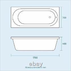 1700 Bath, Vanity Unit and Close Coupled Toilet with Taps Bathroom Suite Carder