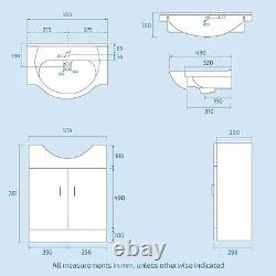 3 Piece WC Rimless Toilet, Basin Vanity Unit & 1700 Bath Bathroom Suite Amber