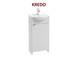 3types Bathroom White Basin Vanity Unit Floor Standing + Mixer Tap + Bottle Trap