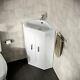 400 Mm 2 Door Corner Basin Vanity Unit Cloakroom Sink Storage Cabinet Zeller