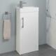 400mm Bathroom Basin Vanity Unit Floorstanding Wall Hung Mixer Tap Free Waste