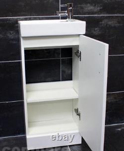 400mm Bathroom Square Vanity Basin Sink Unit with Optional Square Style Tap