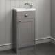 400mm Bathroom Vanity Unit Basin Sink Storage Cabinet Furniture Grey Traditional