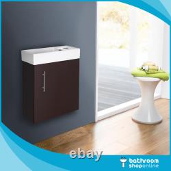 400mm Bathroom Vanity Unit Cloakroom Basin Sink Compact Wall Hung Floor Standing