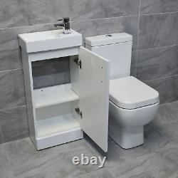 400mm Square Vanity Sink Unit With RAK Series 600 Toilet Cloakroom Set