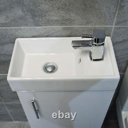 400mm Square Vanity Sink Unit With RAK Series 600 Toilet Cloakroom Set