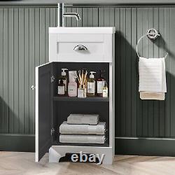 400mm White Cloakroom Vanity Unit with Basin Baxenden BUN/BeBa 25838/77255