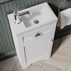 400mm White Cloakroom Vanity Unit with Basin Baxenden BUN/BeBa 25838/77255