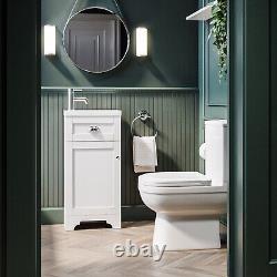 400mm White Cloakroom Vanity Unit with Basin Baxenden BUN/BeBa 25838/77255