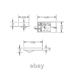 400mm White Cloakroom Vanity Unit with Basin Baxenden BUN/BeBa 25838/77255