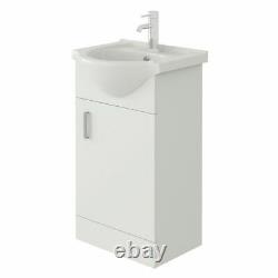 450mm Bathroom Cloakroom Vanity Unit Basin Sink Cabinet Soft Close Double Door