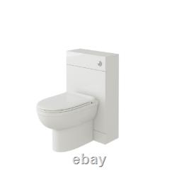 500/600mm Bathroom Cabinet Vanity Unit Soft Close Ceramic Basin Sink White Grey