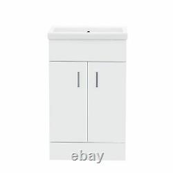 500 mm White Basin Sink Vanity Cabinet Unit Bathroom Furniture Nanuya