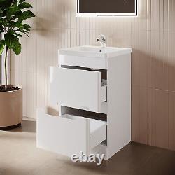 500mm Bathroom White Vanity Unit and Sink Basin Floor Standing Home Furniture