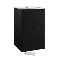 500mm Black Freestanding Vanity Unit with Basin Palma BUN/PALB500/91604