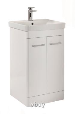 500mm Floor Standing Grey Bathroom Vanity Unit and Sink Basin Home Furniture