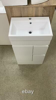 500mm Floorstanding Vanity Unit Sink Basin Bathroom Cloakroom Home Furniture