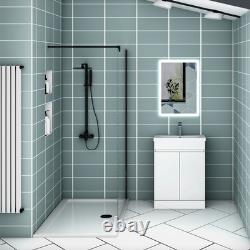 500mm Freestanding Vanity Unit Basin Sink Bathroom Cabinet High Gloss White