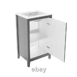 500mm Grey Freestanding Vanity Unit with Basin Kinsley BUN/KIN500VG/88744