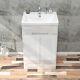 500mm High Gloss White Bathroom Storage Vanity Unit Sink Floor Standing Cabinet