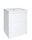 500mm White Bathroom Vanity Unit And Sink Basin Floor Standing With Drawers