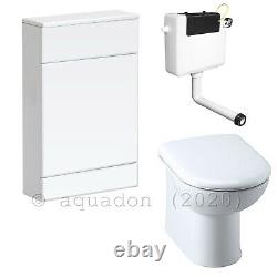 500mm White Vanity Unit Basin Sink and Toilet Bathroom Furniture Suite Turin