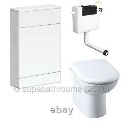 500mm White Vanity Unit Sink Basin Toilet Bathroom Suite Furniture Turin