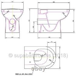 500mm White Vanity Unit Sink Basin Toilet Bathroom Suite Furniture Turin