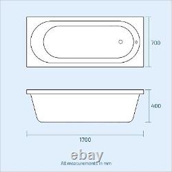 550 Basin Vanity Unit, Close Coupled WC Toilet with Straight Edge Bath Bathroom