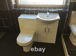 550 Vanity unit basin and WC toilet
