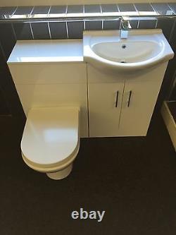 550 Vanity unit basin and WC toilet