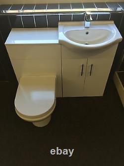 550 Vanity unit basin and WC toilet