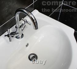 550mm Bathroom Cloakroom Vanity Basin Sink Unit &Toilet Suite Set
