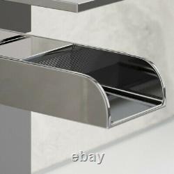 550mm Bathroom Vanity Unit & Basin Sink Floorstanding Gloss White Tap and Waste